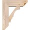 Ekena Millwork Balboa Slat Smooth Bracket w/ Offset Brace, Douglas Fir, 7 1/2"W x 22"D x 26"H BKT0806X22X26BOA06SDF - alternate 4